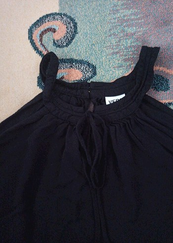 Siyah Midi Hamile Elbisesi - Görsel 4