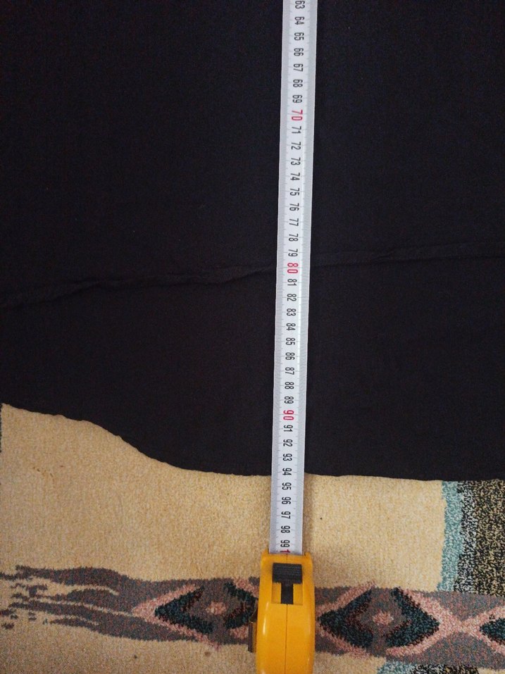 Siyah Midi Hamile Elbisesi - Görsel 2