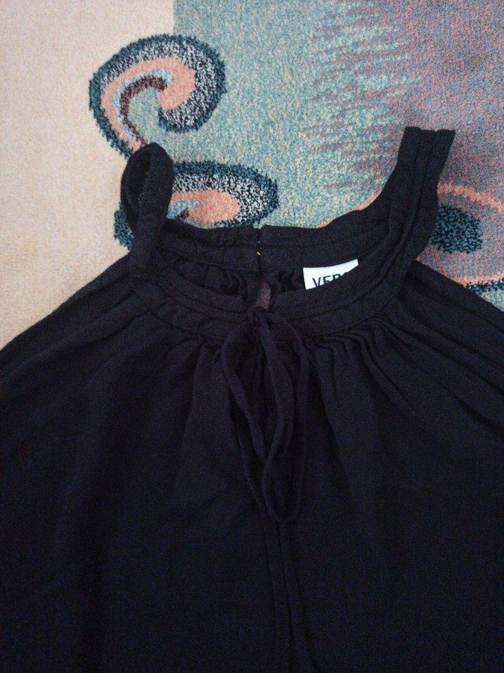 Siyah Midi Hamile Elbisesi - Görsel 4