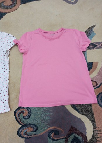 Kız Çocuk Pembe Pamuklu Tişört ve gömlek - Görsel 6