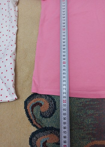 Kız Çocuk Pembe Pamuklu Tişört ve gömlek - Görsel 7