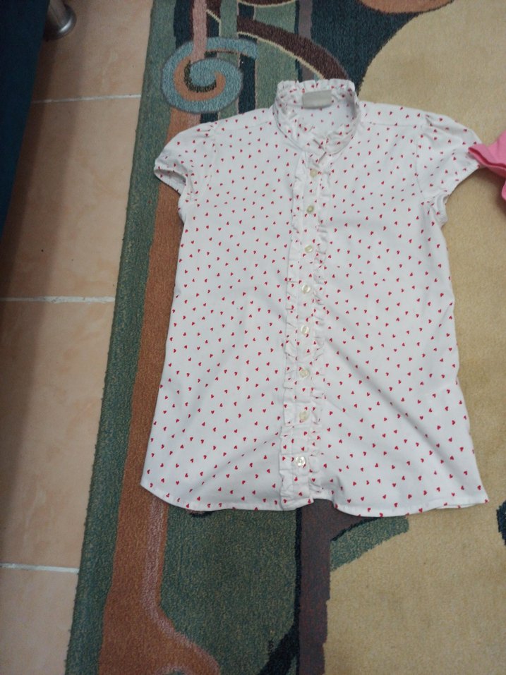 Kız Çocuk Pembe Pamuklu Tişört ve gömlek - Görsel 2