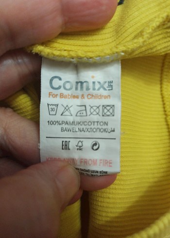 Sarı Kız Çocuk Uzun Kollu Basic Tişört - Görsel 8