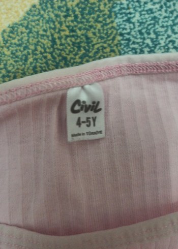 Sarı Kız Çocuk Uzun Kollu Basic Tişört - Görsel 5