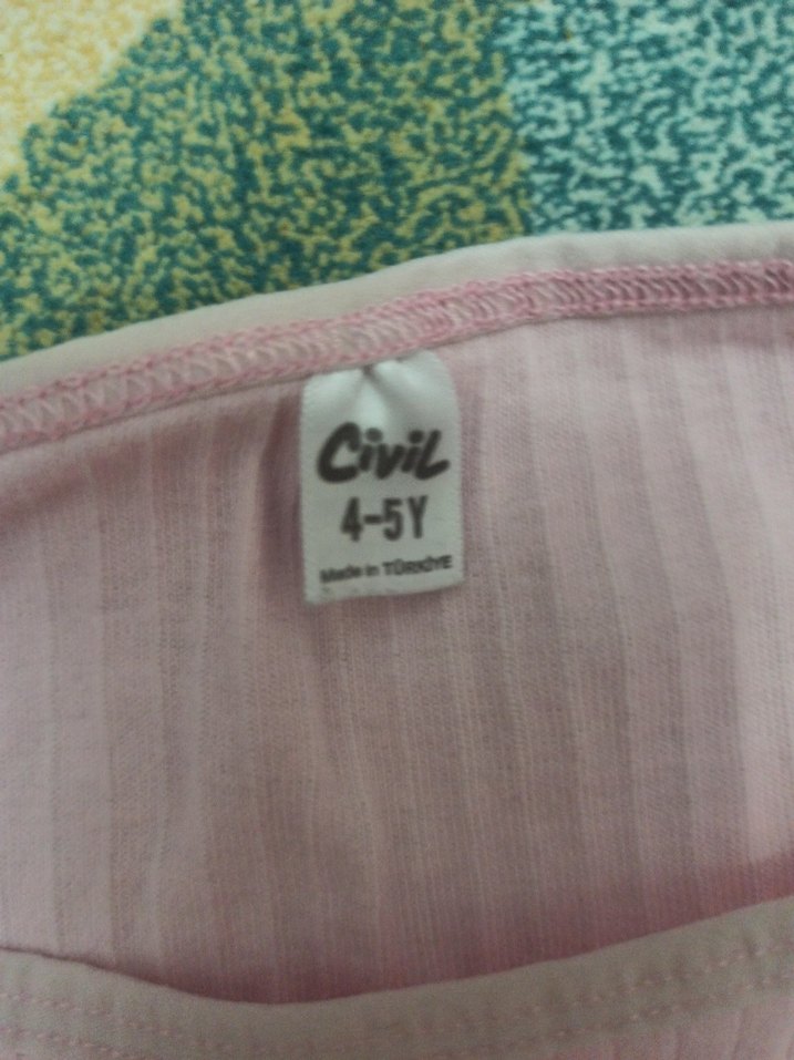 Sarı Kız Çocuk Uzun Kollu Basic Tişört - Görsel 5