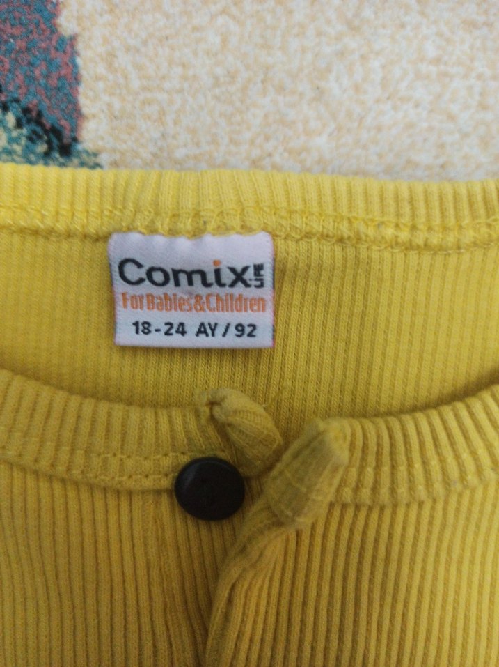 Sarı Kız Çocuk Uzun Kollu Basic Tişört - Görsel 4