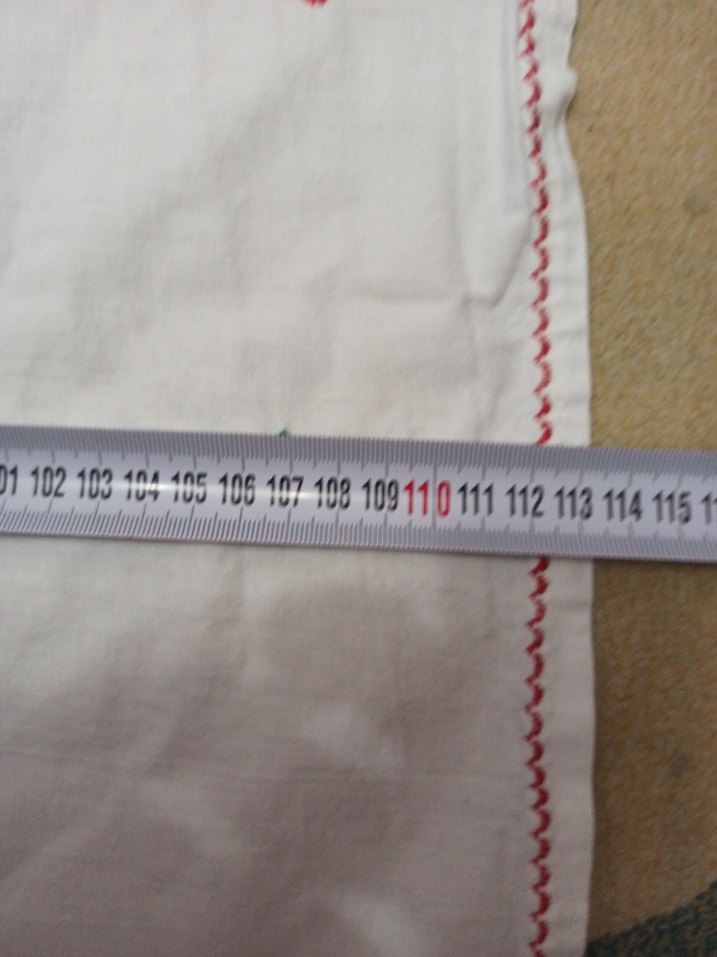 Nakışlı Beyaz Masa Örtüsü - Görsel 3