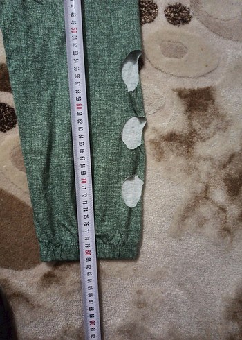 Yeşil Pamuklu Kadın kapri - Görsel 2