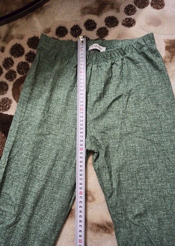 Yeşil Pamuklu Kadın kapri - Görsel 3