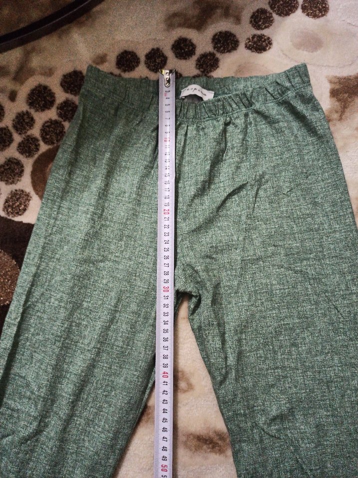 Yeşil Pamuklu Kadın kapri - Görsel 3