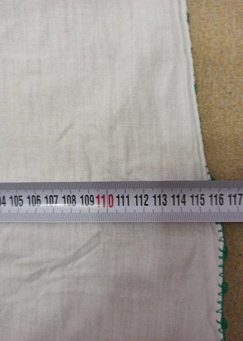 Beyaz pamuklu örtü - Görsel 4