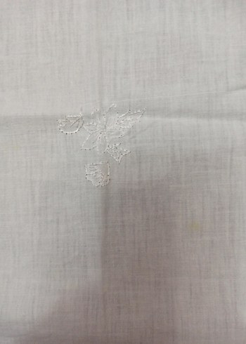 Beyaz pamuklu örtü - Görsel 3