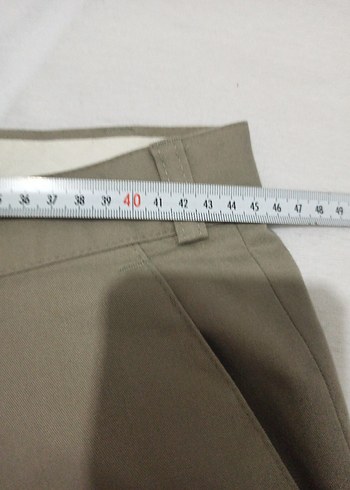 46 Beden yeşil Renk Bej Kemerli Erkek Mini Şort