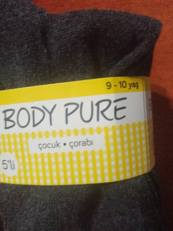 Gri Erkek çocuk Çorabı BODY PURE - Görsel 3