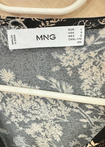 Bohem V Yaka Midi Elbise - Görsel 2