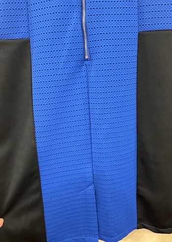 Mavi Midi Kalem Elbise - Görsel 3