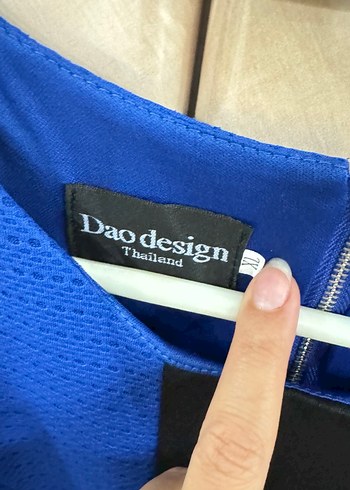 Mavi Midi Kalem Elbise - Görsel 4