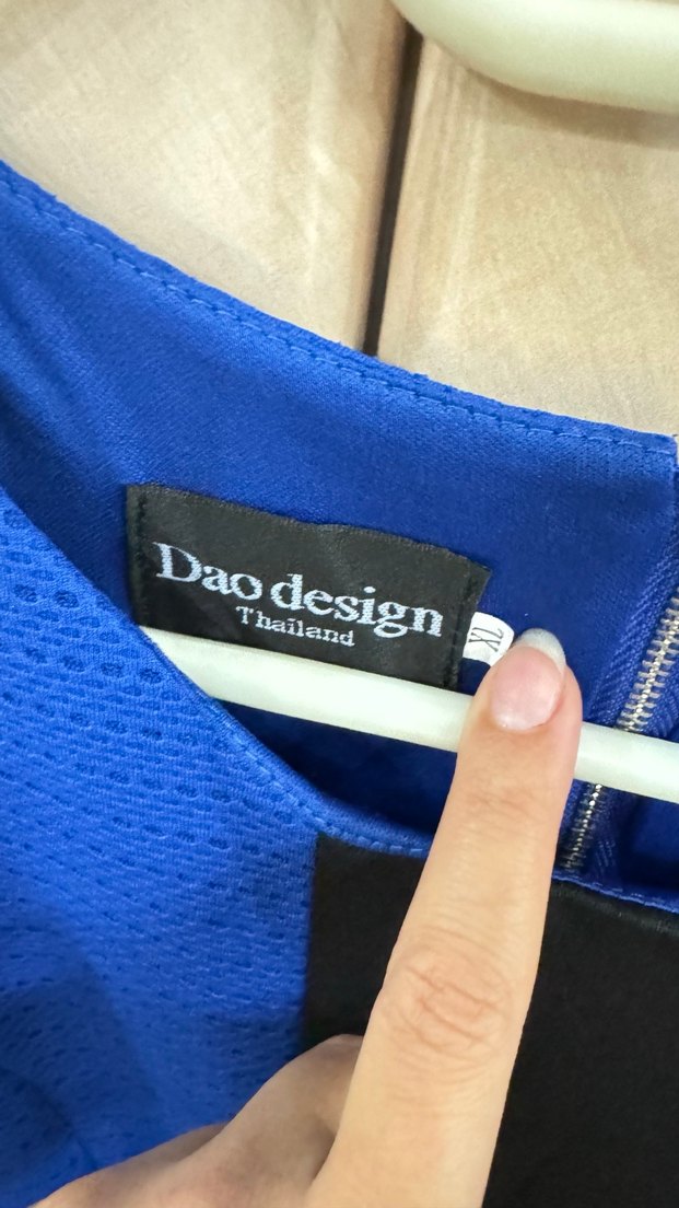 Mavi Midi Kalem Elbise - Görsel 4