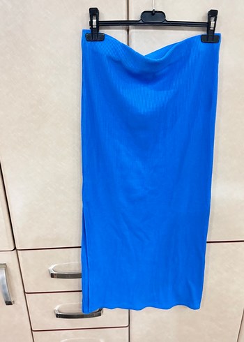 Mavi Uzun Kadın Etek - Görsel 2