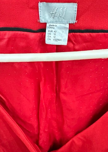 Kırmızı V Yaka Drapeli Midi Elbise - Görsel 2