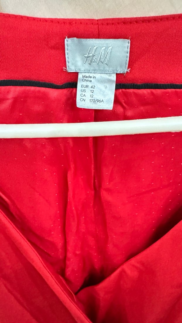 Kırmızı V Yaka Drapeli Midi Elbise - Görsel 2