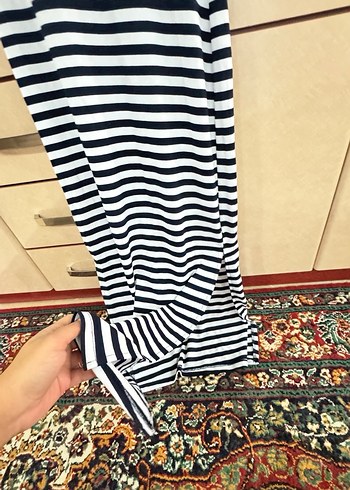 Çizgili Mickey Mouse uzun elbise - Görsel 5