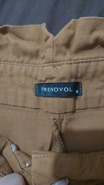 36 Beden kahverengi Renk Trendyolmilla pantolon