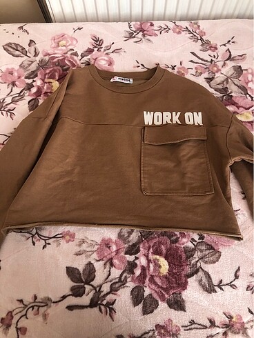 Kahverengi sweatshirt