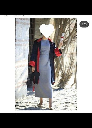 36 Beden gri Renk Gri kalem elbise