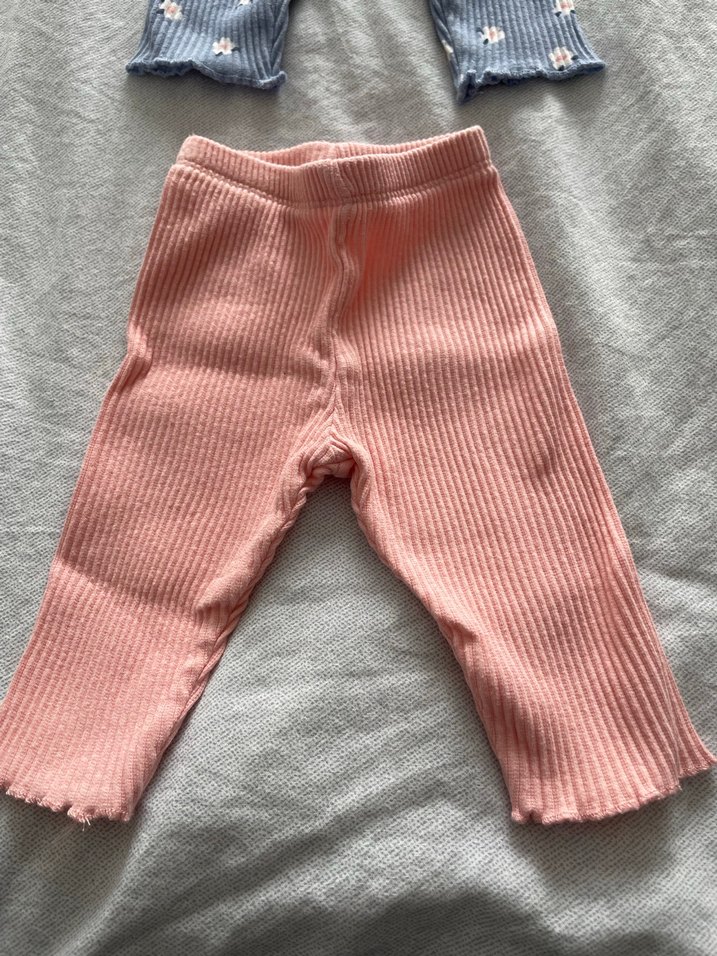 Kız Çocuk Pembe Triko Tayt - Görsel 5