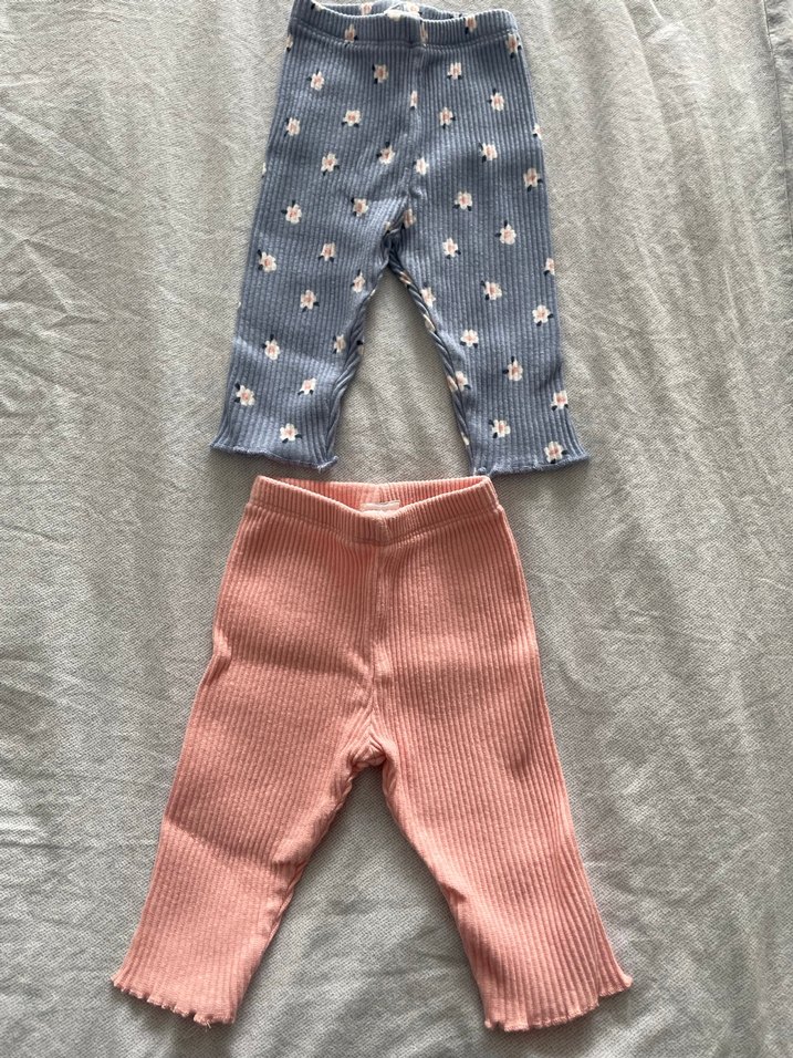 Kız Çocuk Pembe Triko Tayt - Görsel 2