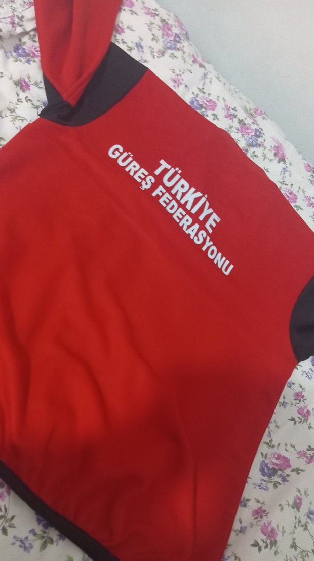 Türkiye Güreş Federasyonu Kırmızı Tişört - Görsel 3