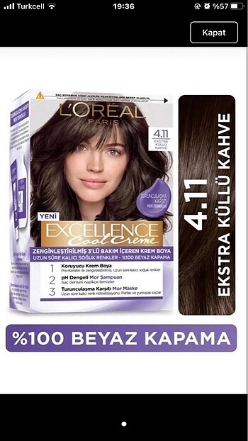 Loreal saç boyası