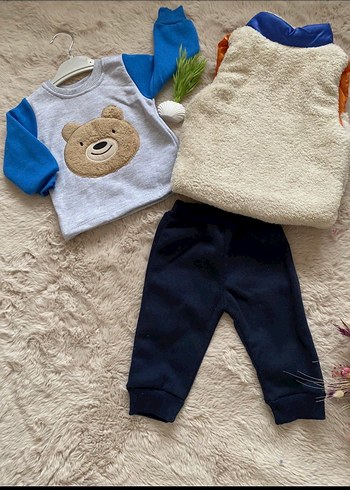 Erkek Bebek Çok Renkli Street Wear Takım - Görsel 4