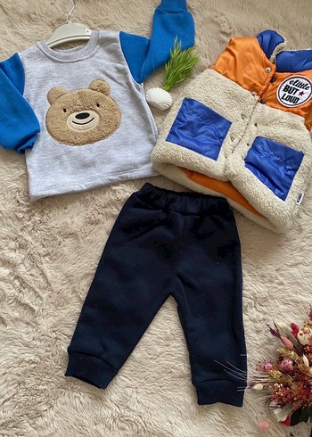 Erkek Bebek Çok Renkli Street Wear Takım - Görsel 3