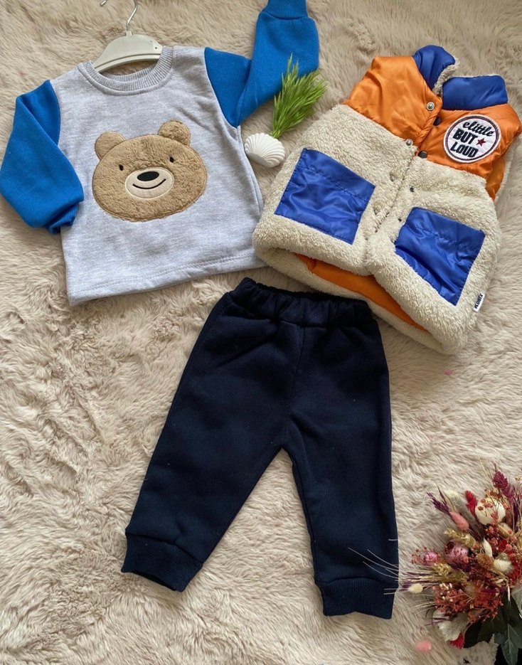 Erkek Bebek Çok Renkli Street Wear Takım - Görsel 3