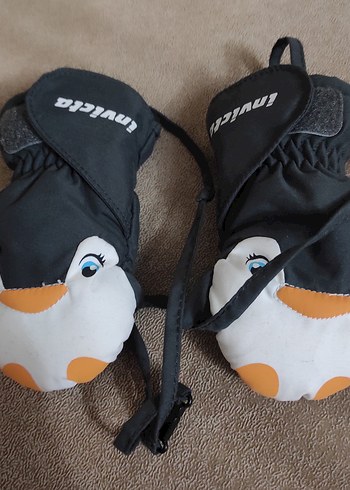 Erkek Çocuk Polar Eldiven, Penguen Desenli - Görsel 2