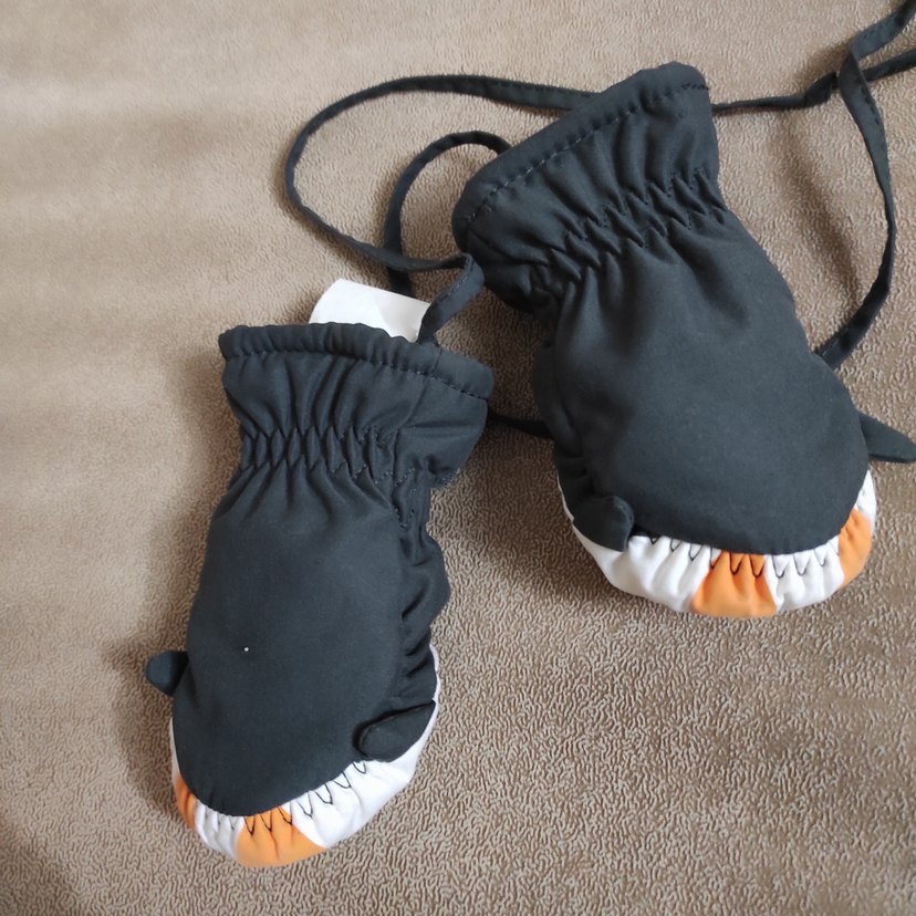 Erkek Çocuk Polar Eldiven, Penguen Desenli - Görsel 5