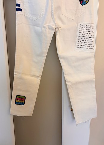 s Beden beyaz Renk Zara Beyaz Mom Denim Kadın Jean