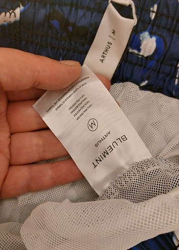 Erkek Lacivert Baskılı Mayo Şort - Görsel 5