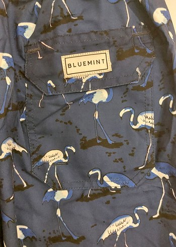 Erkek Lacivert Baskılı Mayo Şort - Görsel 6