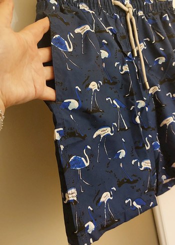 Erkek Lacivert Baskılı Mayo Şort - Görsel 7