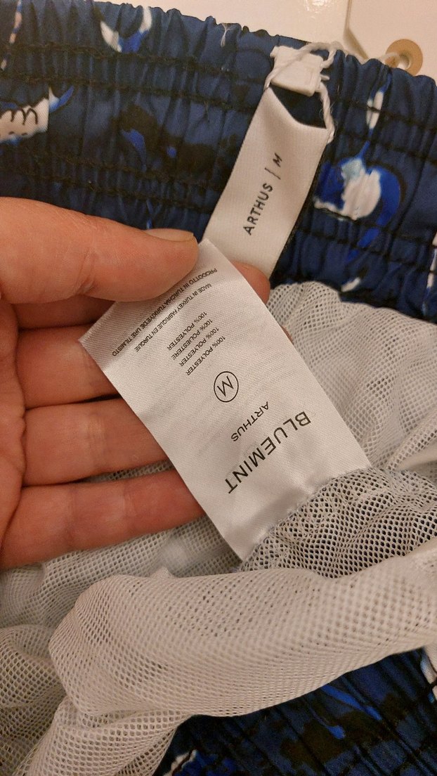 Erkek Lacivert Baskılı Mayo Şort - Görsel 5