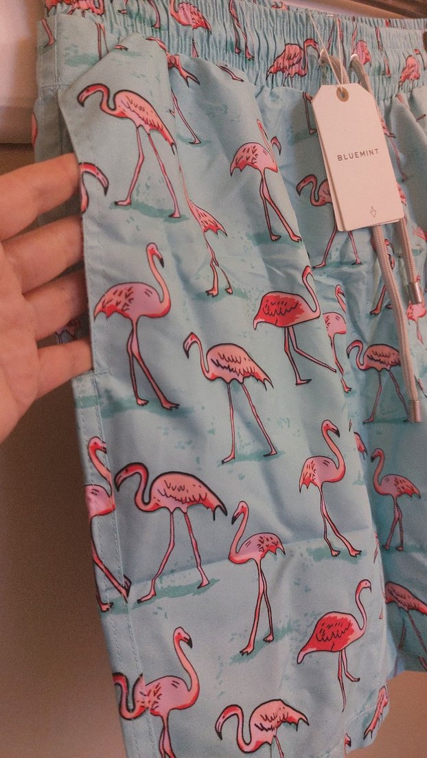 Flamingo Desenli Erkek şort - Görsel 4