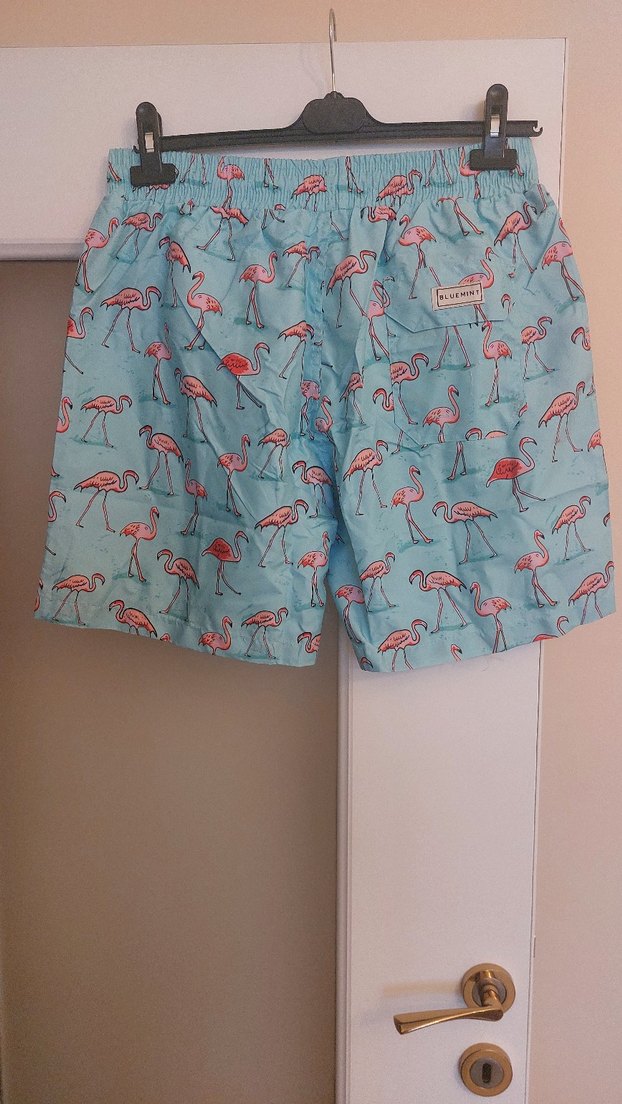 Flamingo Desenli Erkek şort - Görsel 5