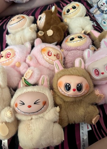 Beden LABUBU Pastel Renkli Peluş Oyuncaklar