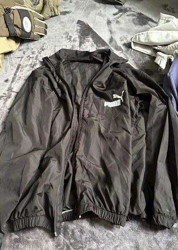 Siyah Baskılı Erkek Spor Mont - Görsel 2