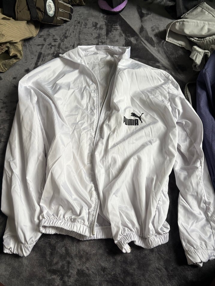 Puma Beyaz Baskılı Spor Ceket - Görsel 2