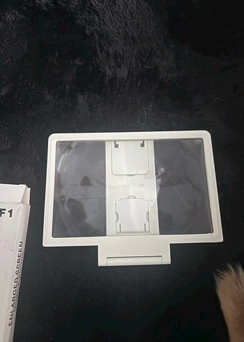 3D Telefon Ekran Büyütücü Stand Beyaz - Görsel 3