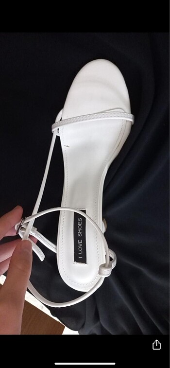 38 Beden beyaz Renk Beyaz topuklu ayakkabı sandalet ı love shoes